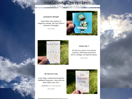 zines screenshot
