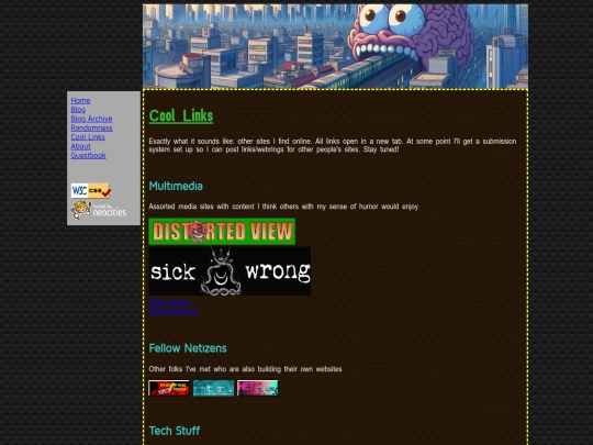 links screenshot
