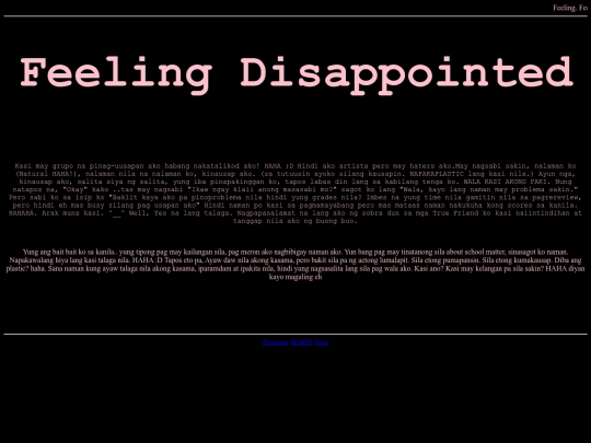 FeelingDisappointed2 screenshot