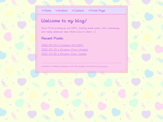 Blog screenshot