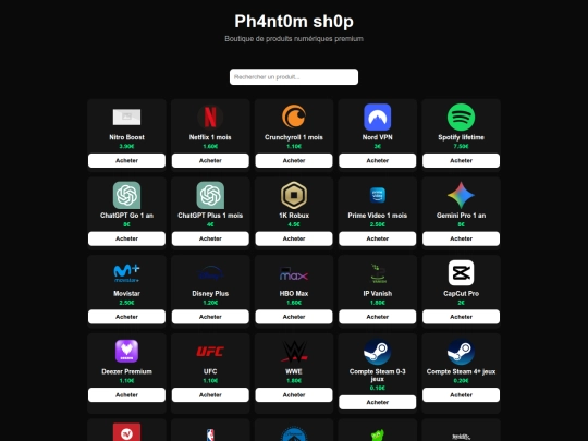 index screenshot