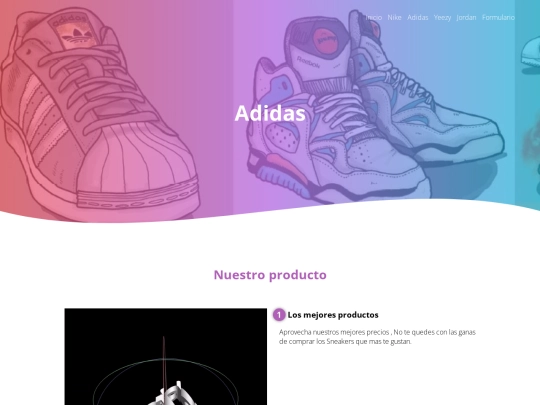 Pagina web Trabajo final/Adidas screenshot