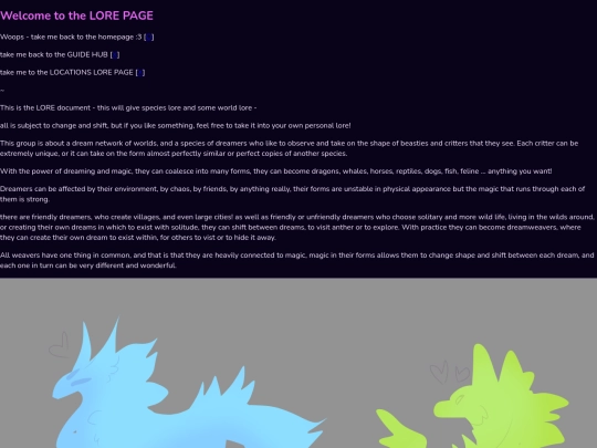 LORE screenshot