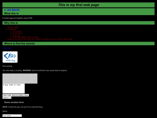 My_first_webpage screenshot