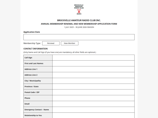 BARC-Membership-Form-2025-2026 screenshot