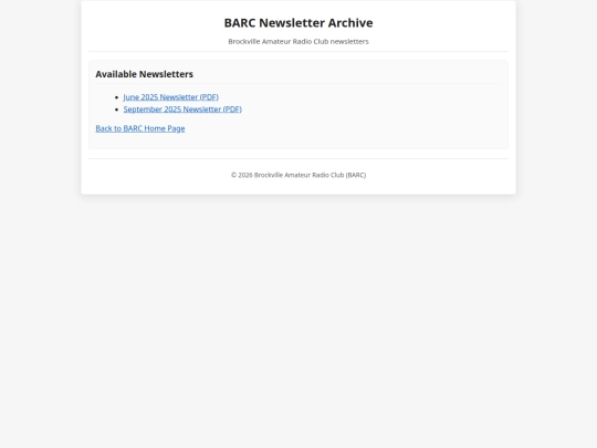 newsletters screenshot