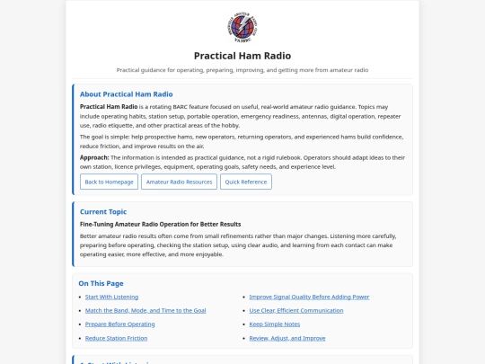 practical-ham-radio screenshot