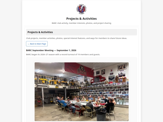 projects screenshot