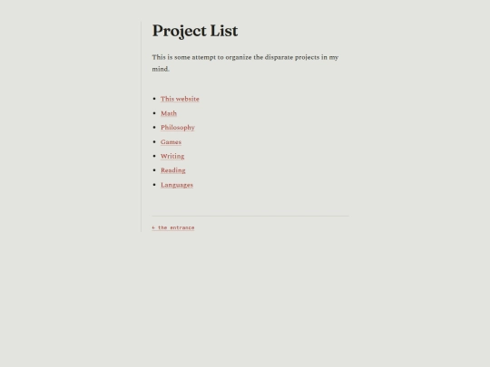 project list/projectlist screenshot