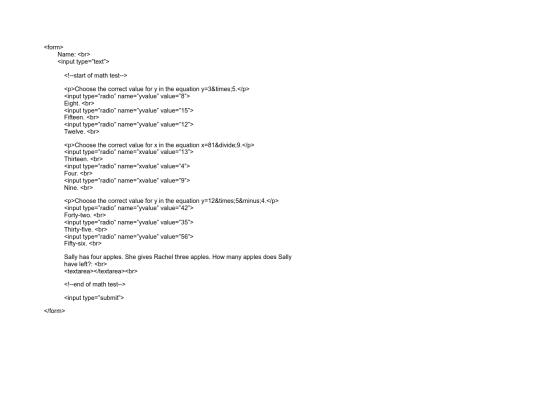 MathTestAssignment screenshot
