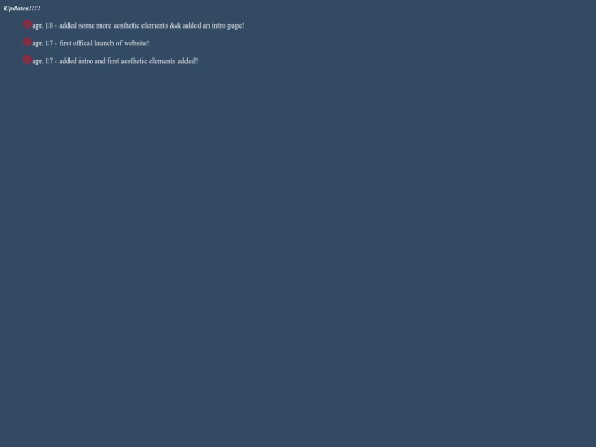 updates screenshot