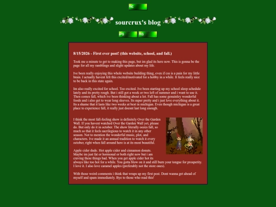 blog screenshot