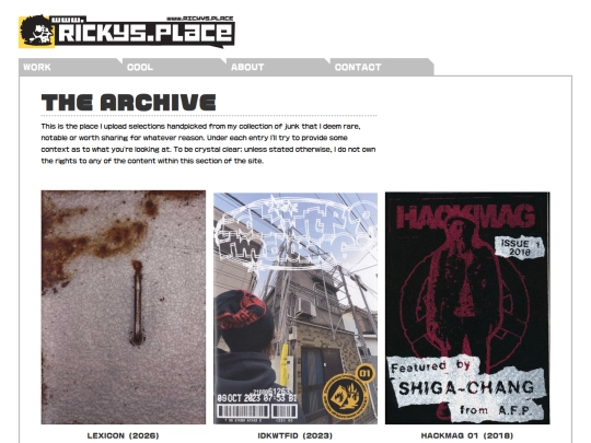 archive screenshot