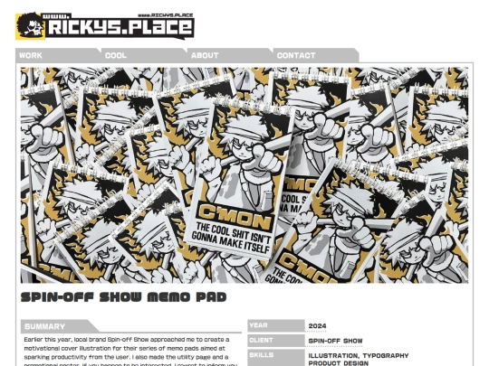 projects/spin-off-show-memo-pad screenshot