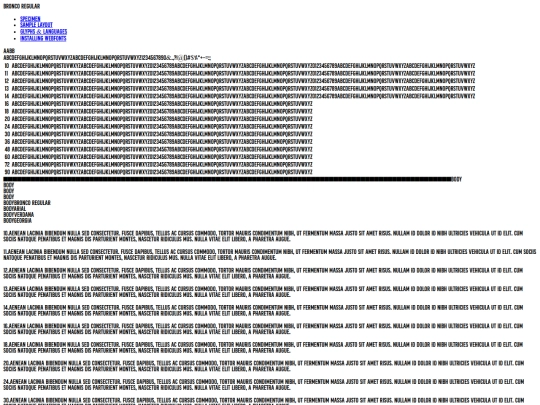 fonts/broncopersonaluse-demo screenshot