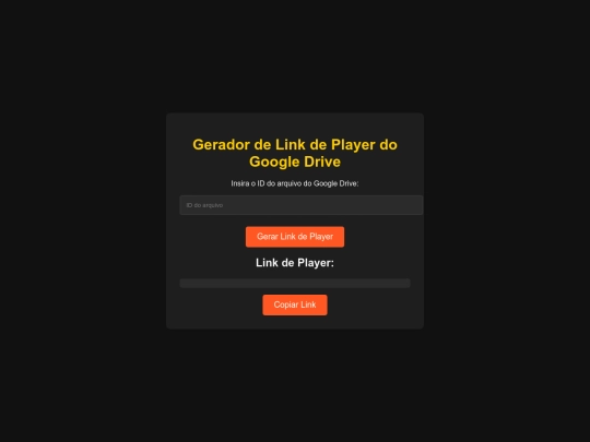 Gerador de player  screenshot