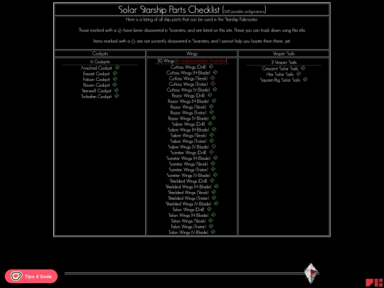 spotting-checklist-solar screenshot