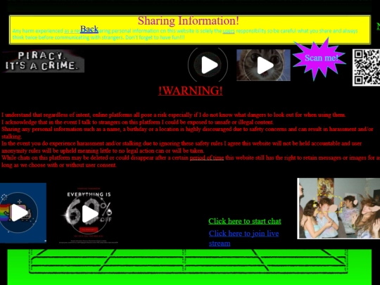 information screenshot
