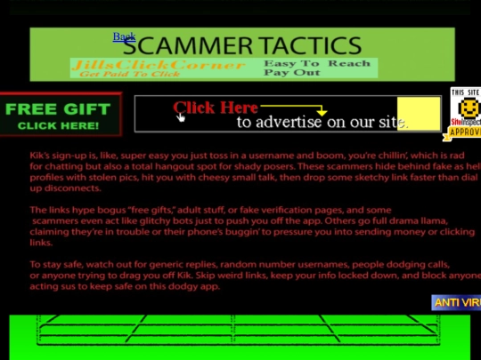 scammertactics screenshot