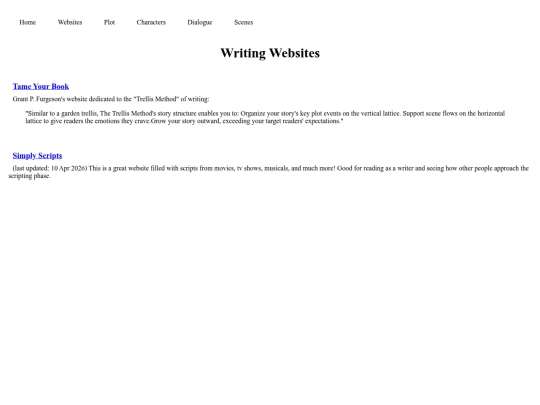 Writing-Websites screenshot