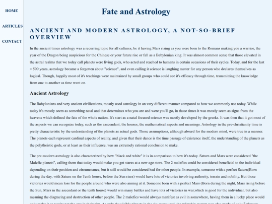 Astrology screenshot