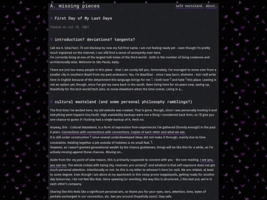 feral_pigeon/posts/first-day-of-my-last-days screenshot