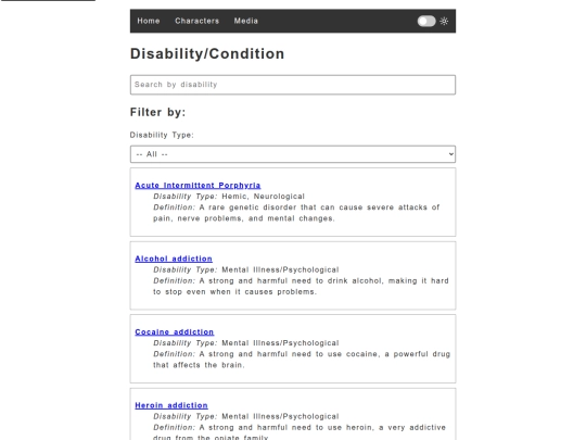 disabilities screenshot