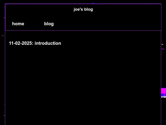 blog screenshot