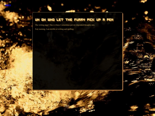 writing screenshot