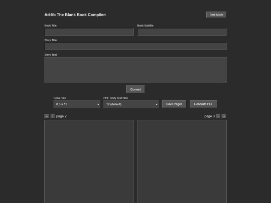 AdLibs/BookDesigner screenshot
