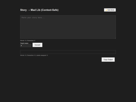 AdLibs/StoryWordsSwapper screenshot