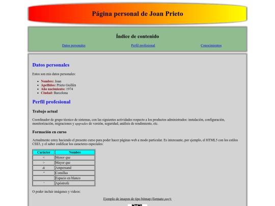 index screenshot