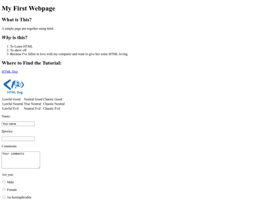myotherfirstwebpage screenshot