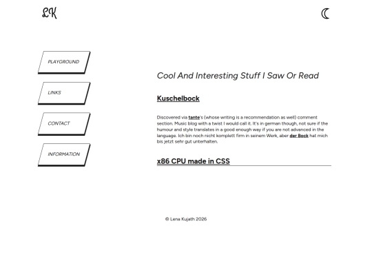 links screenshot