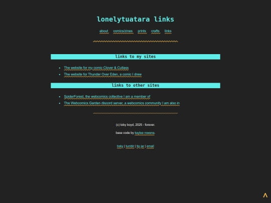 links screenshot