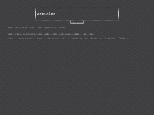 articles screenshot