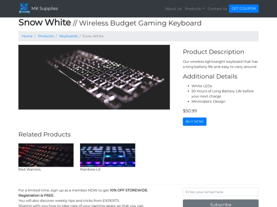 keyboard-snowwhite screenshot