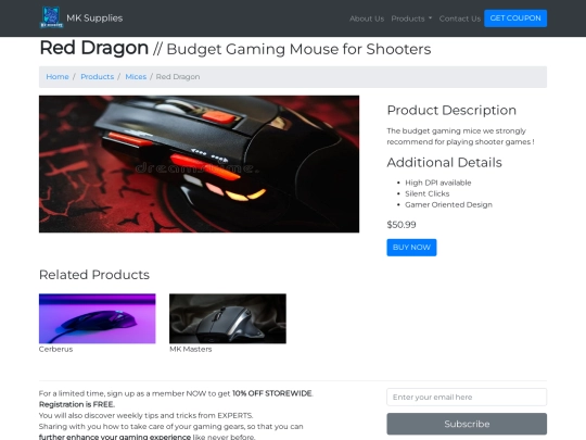 mice-reddragon screenshot