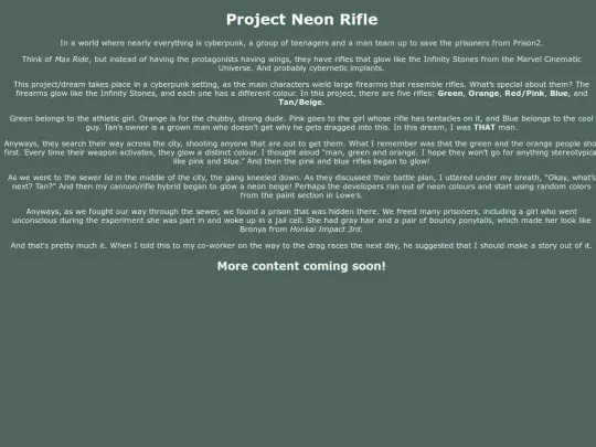 Project Neon Rifle/dreams_neonrifle screenshot