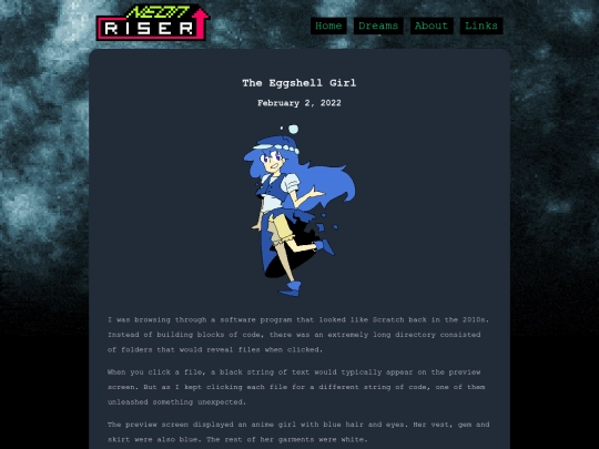 dreams/eggshellGirl screenshot