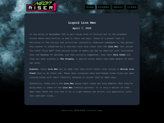 dreams/liquidLions screenshot