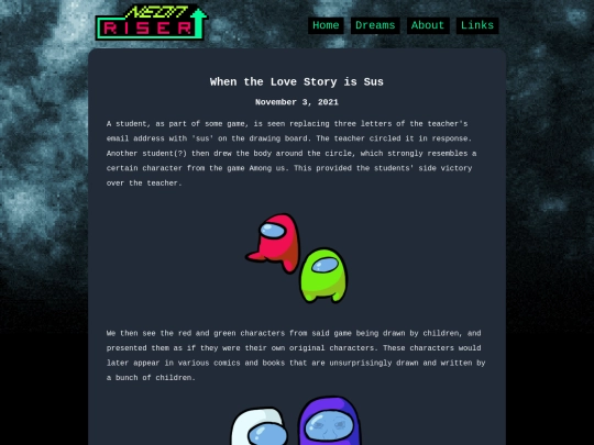 dreams/susSegaStory screenshot