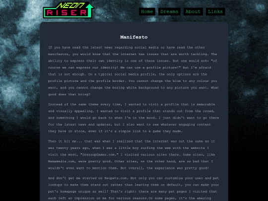 manifesto screenshot