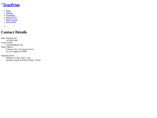 info-&-contact screenshot