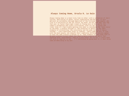 bookreviews screenshot