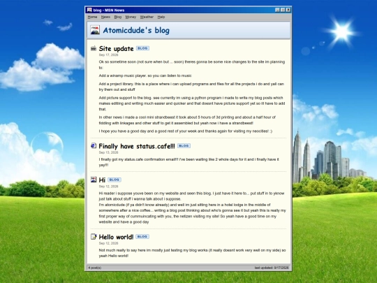blog screenshot
