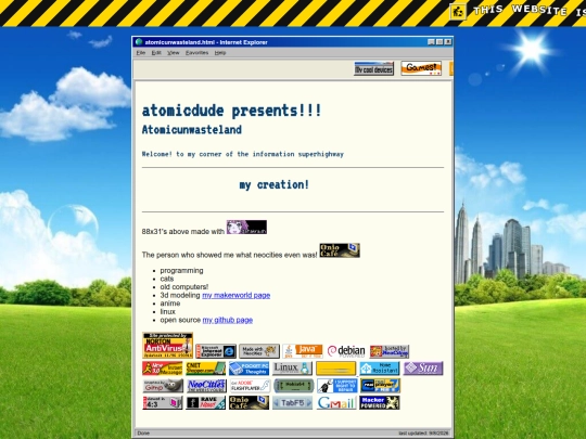 testpage screenshot