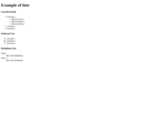 lists-examples/lists-examples screenshot