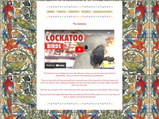 birdinfo/cockatoo screenshot