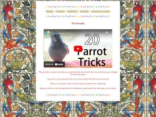 birdinfo/parrotlet screenshot